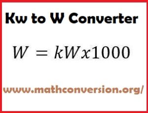 Convert Kilowatts To Watts - Metric Conversion | Unit Converter | Math ...