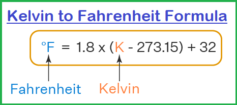 Kelvin to Fahrenheit